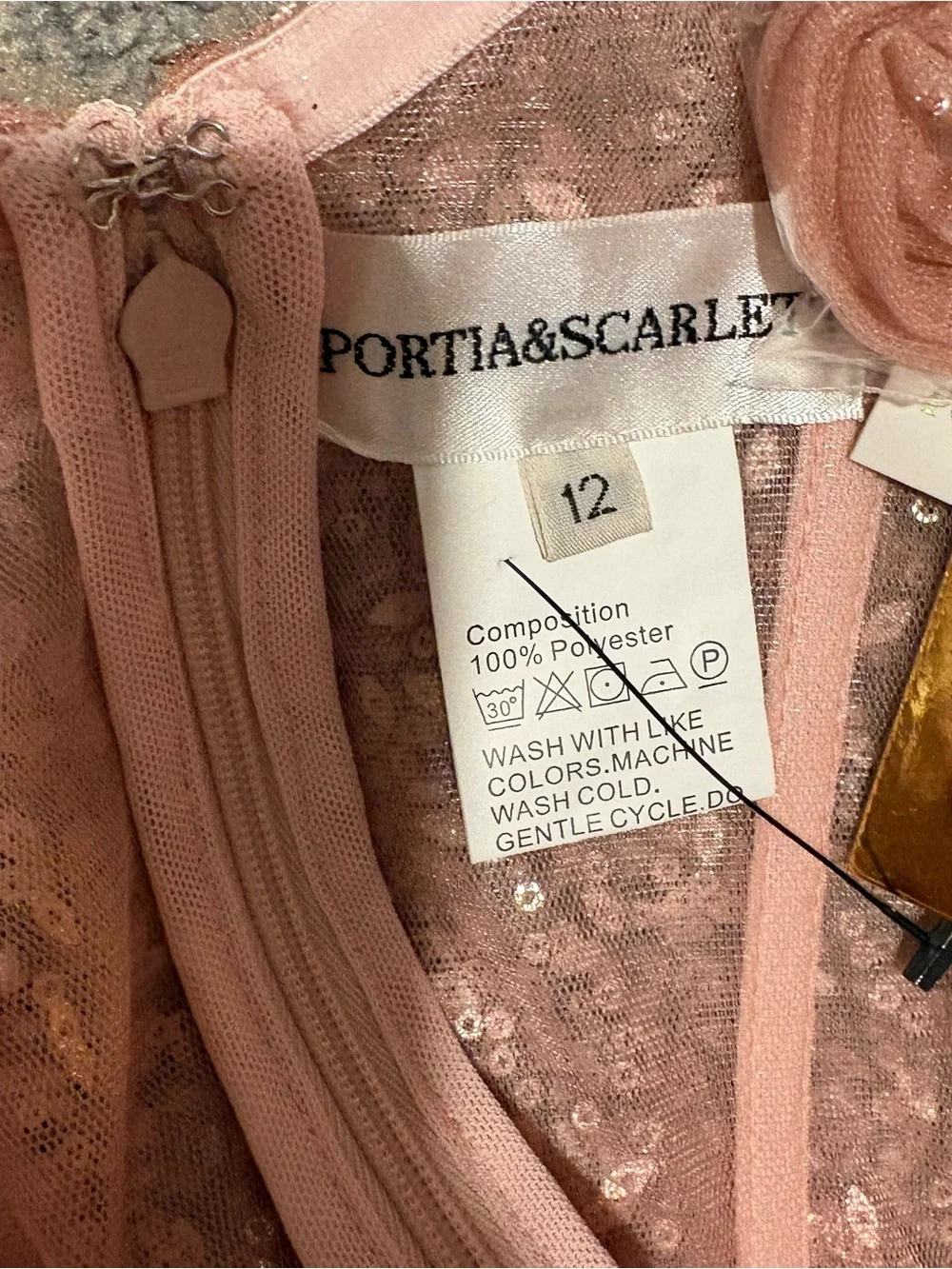 Portia And Scarlett New Sequin Embellished Fitted Gown Size 12 - Picture 15 of 16